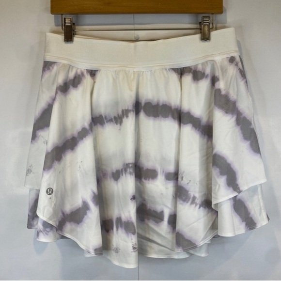 Lululemon Court Rival High Rise Tie Dye Skirt Size 14 - Picture 3 of 5